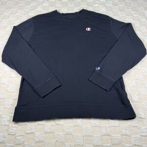 Champion Vintage Sweatshirt Men's Size Large Black‎